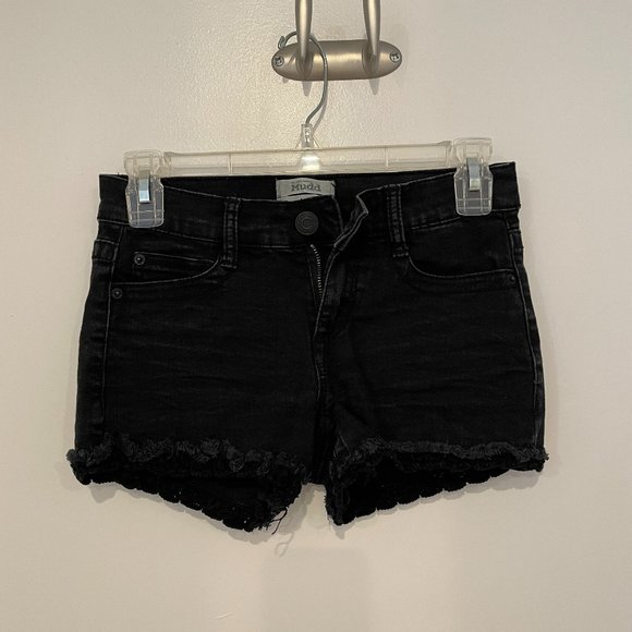 Mudd Black Jean Shorts - Picture 1 of 4